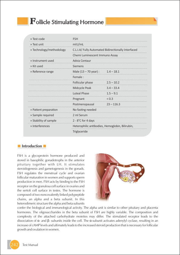 Follicle Stimulating Hormone Fsh Test Rs 390